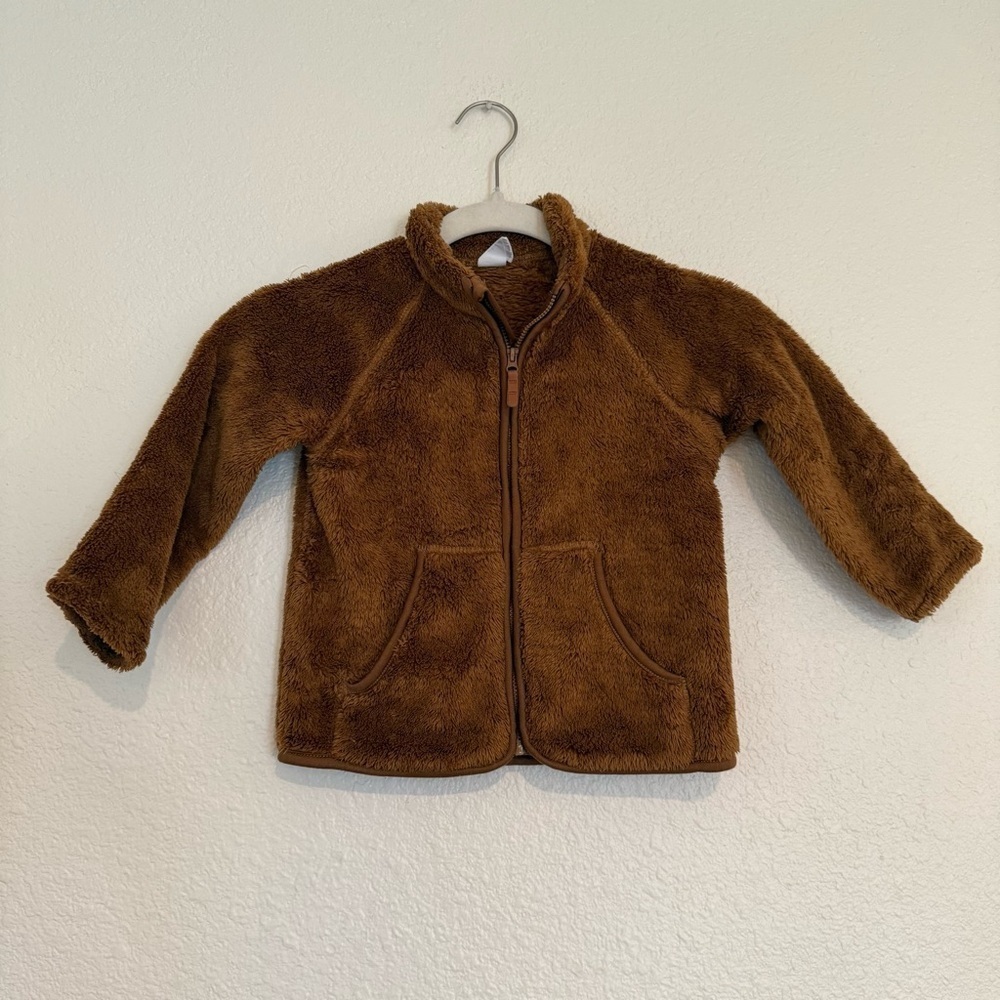 Baby boy neutral bear jacket
